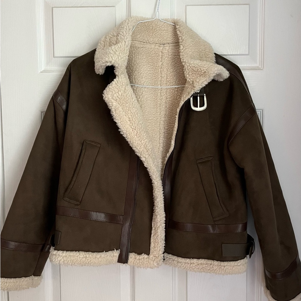 Fall/Winter Sherpa Coat 🍂🤎